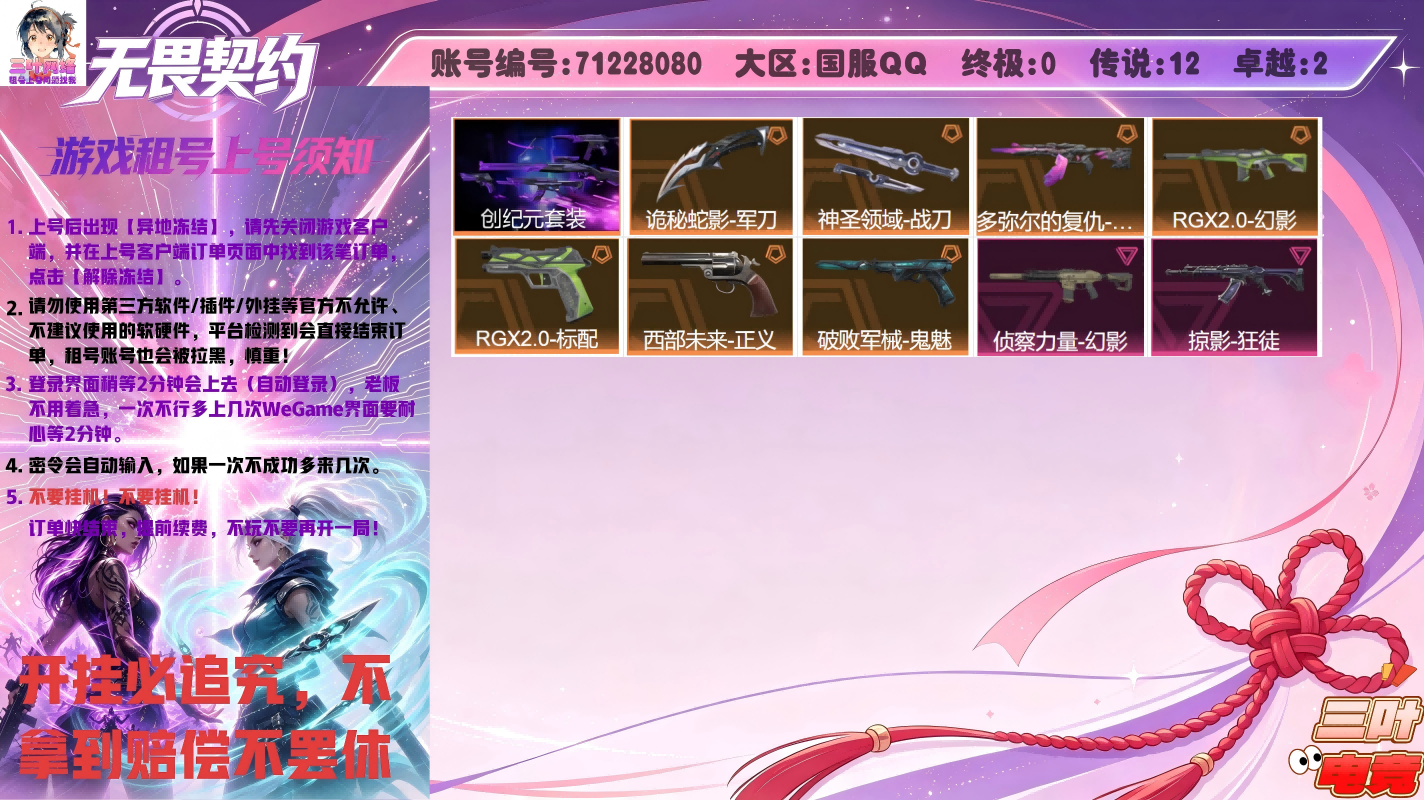 创纪元套、石头狂徒、显卡幻影、显卡标配、西部未来正义、破败鬼魅、侦查幻影、掠影狂徒